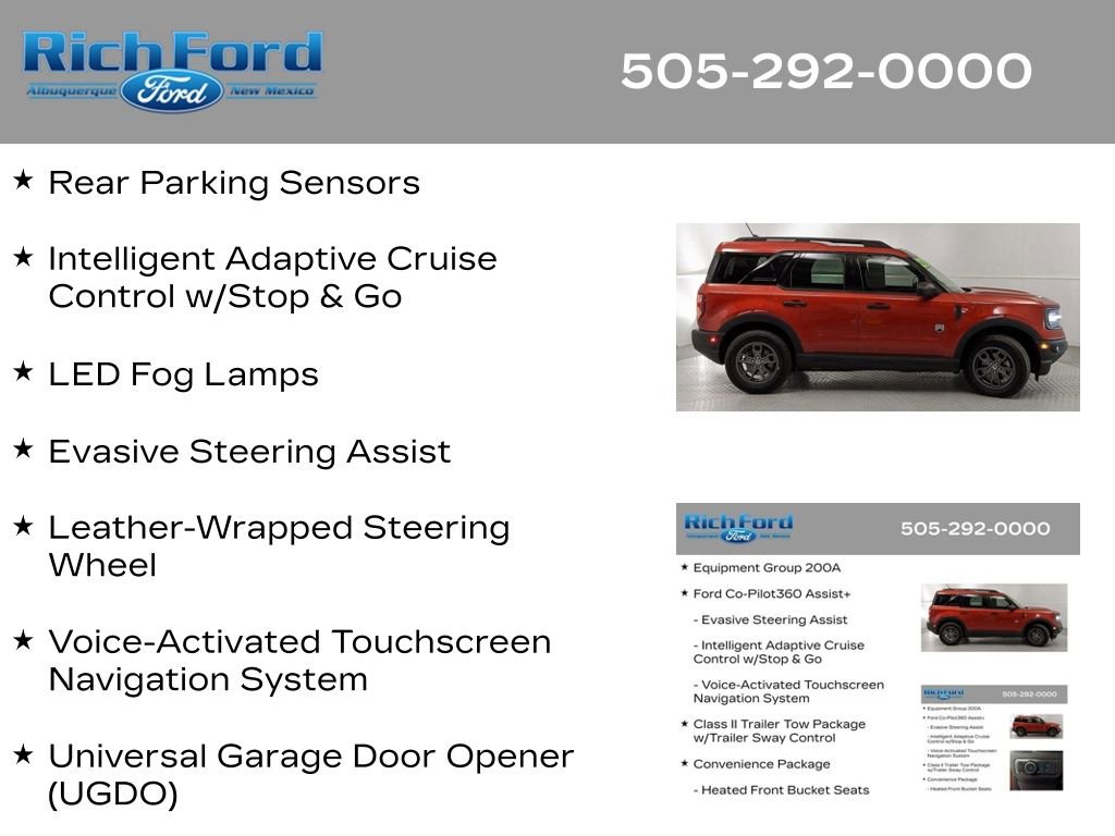 Certified 2022 Ford Bronco Sport Big Bend w/ Convenience Package AWD/4WD image 33
