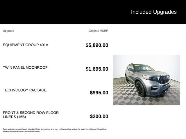 Certified 2023 Ford Explorer ST w/ Equipment Group 401A AWD/4WD image 6