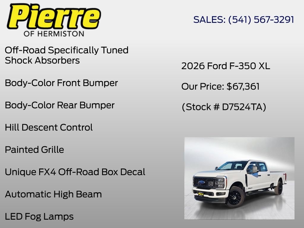 Certified 2026 Ford F350 XL w/ STX Appearance Package AWD/4WD image 26