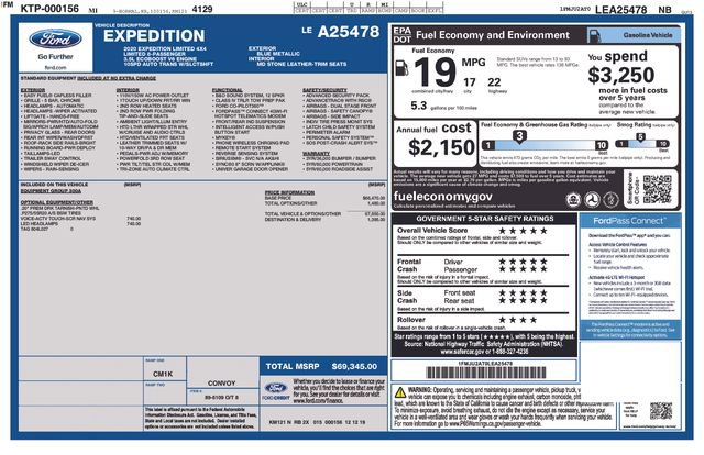 Certified 2020 Ford Expedition Limited