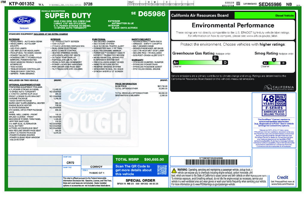 Certified 2025 Ford F350 Lariat w/ Lariat Ultimate Package AWD/4WD image 14