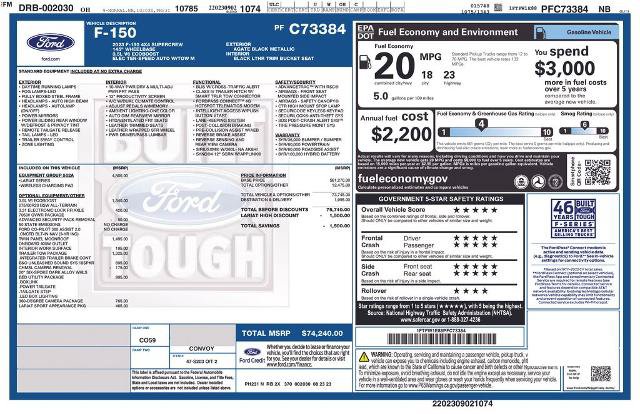 Certified 2023 Ford F150 Lariat w/ Equipment Group 502A High AWD/4WD image 32