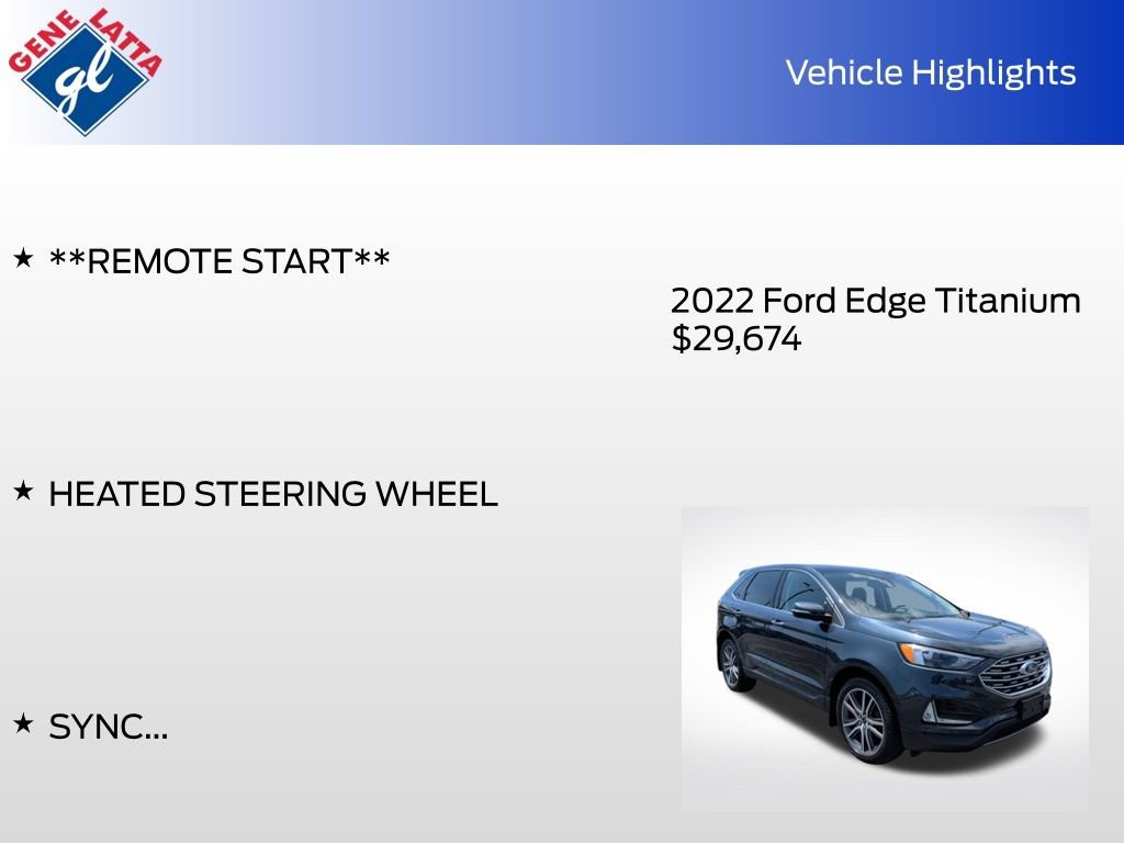 Certified 2022 Ford Edge Titanium AWD/4WD image 36