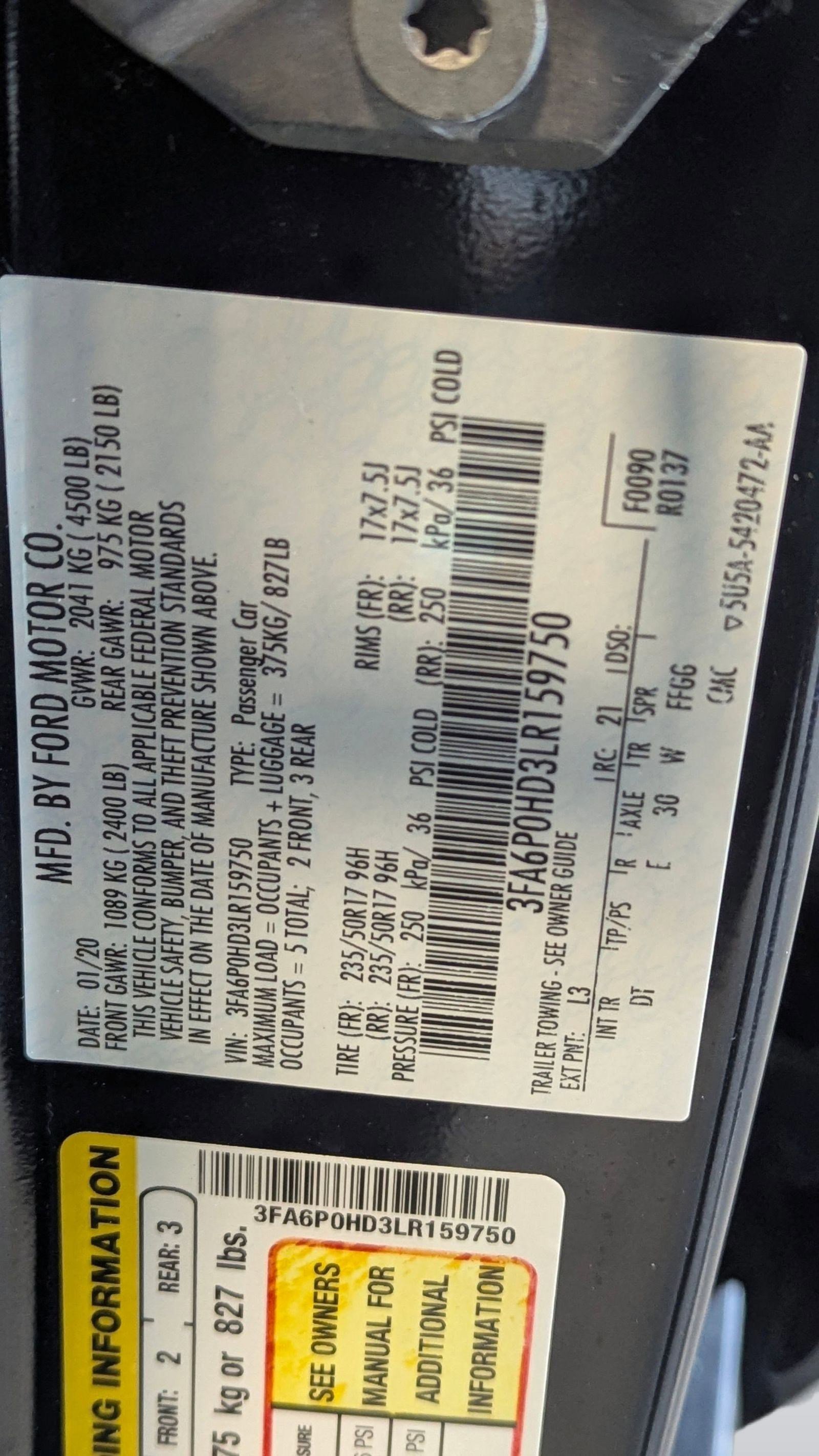 Certified 2020 Ford Fusion SE image 20