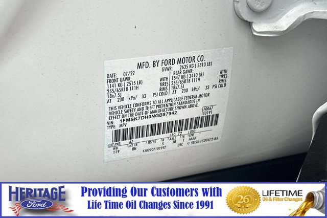 Certified 2022 Ford Explorer XLT image 30