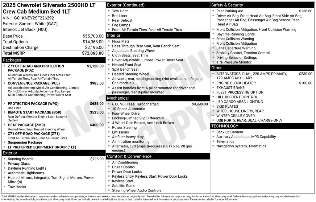 Used 2025 Chevrolet Silverado 2500 LT AWD/4WD image 26