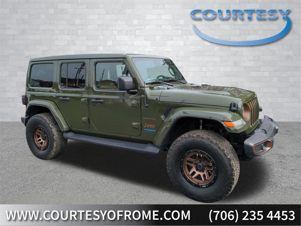 Used 2021 Jeep Wrangler Unlimited Sahara 4xe w/ Cold Weather Group image 1