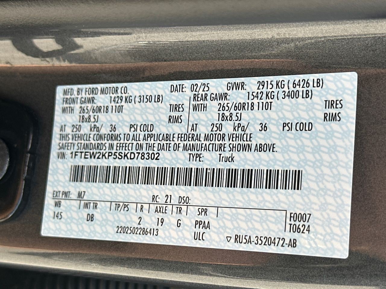 Certified 2025 Ford F150 STX RWD image 34