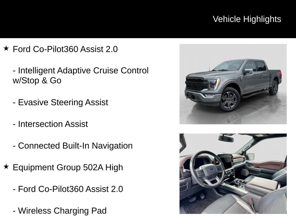 Certified 2023 Ford F150 Lariat w/ Equipment Group 502A High AWD/4WD image 6
