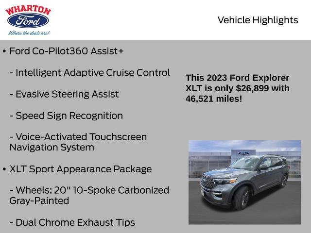 Certified 2023 Ford Explorer XLT w/ Equipment Group 202A RWD image 12