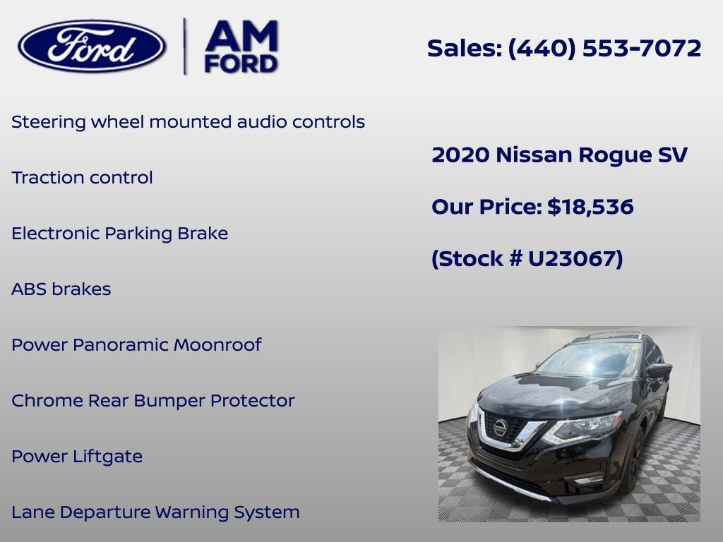 Used 2020 Nissan Rogue SV w/ Sun & Sound Touring Package AWD/4WD image 18