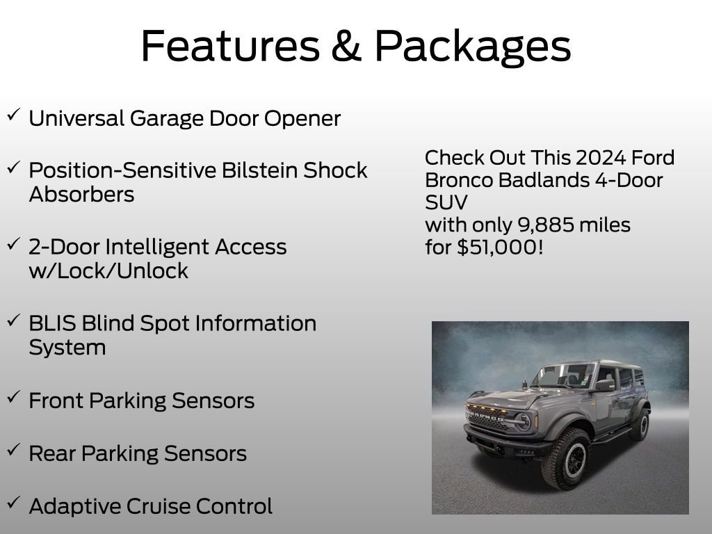 Certified 2024 Ford Bronco Badlands image 8