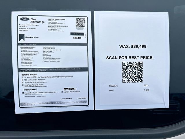 Certified 2023 Ford F150 XLT w/ Equipment Group 302A High image 33