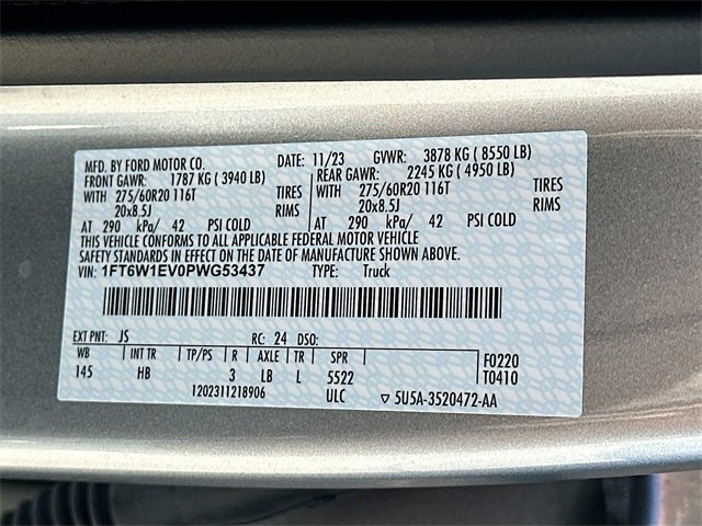 Certified 2023 Ford F150 Lightning Lariat w/ Equipment Group 511A High image 31