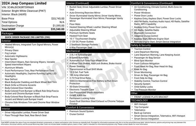 Used 2024 Jeep Compass Limited image 21