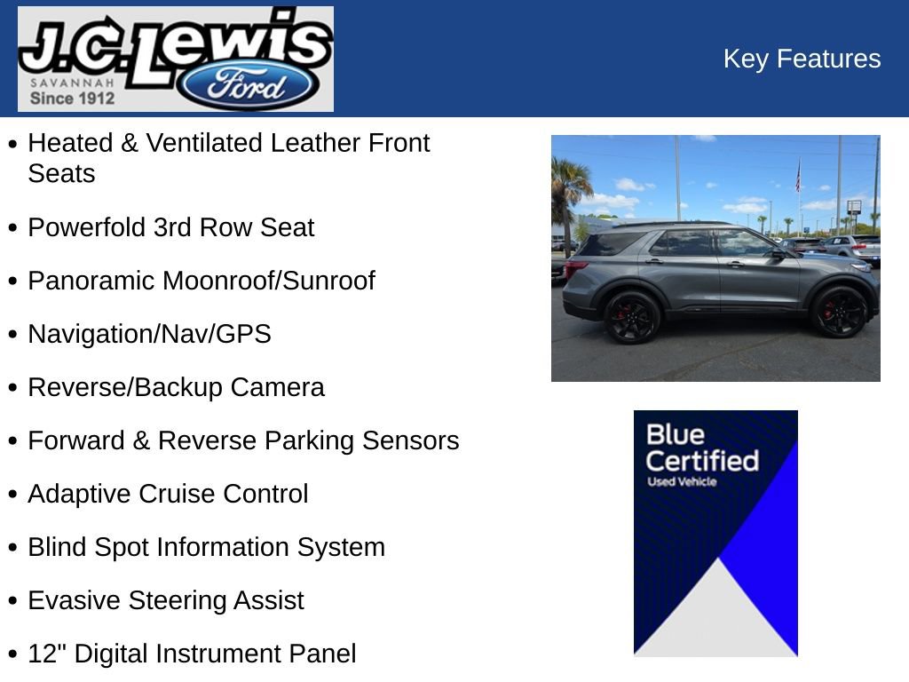 Certified 2024 Ford Explorer ST w/ Equipment Group 401A image 17