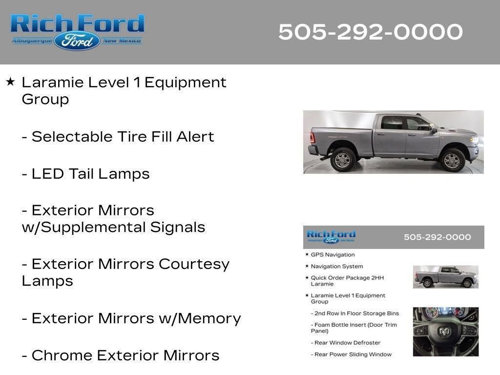 Used 2024 RAM 2500 Laramie w/ Safety Group AWD/4WD image 99