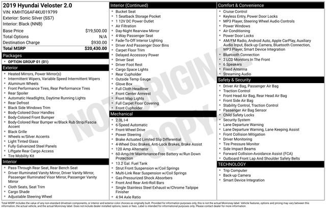 Used 2019 Hyundai Veloster 2.0 image 19