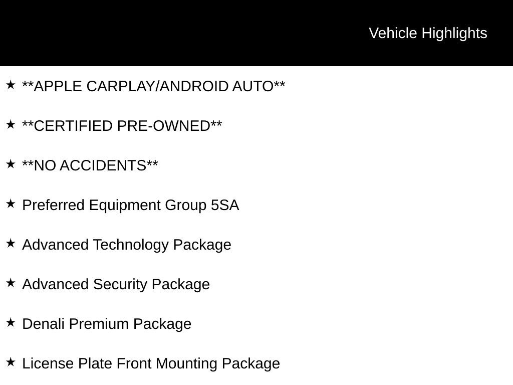 Used 2021 GMC Yukon Denali w/ Denali Premium Package AWD/4WD image 10