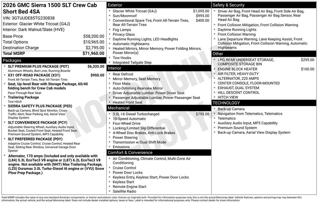 Used 2026 GMC Sierra 1500 SLT w/ SLT Premium Plus Package AWD/4WD image 7