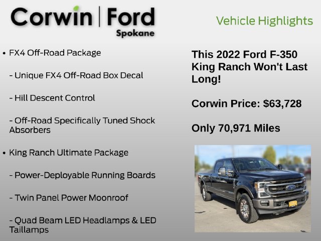 Certified 2022 Ford F350 King Ranch w/ King Ranch Ultimate Package AWD/4WD image 7