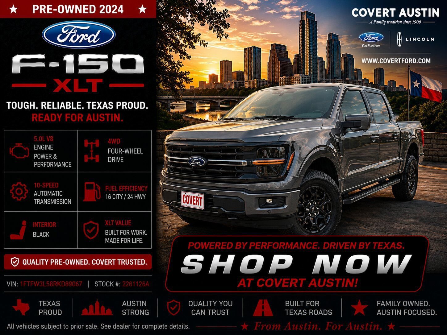 Certified 2024 Ford F150 XLT w/ Equipment Group 302A MID AWD/4WD image 1