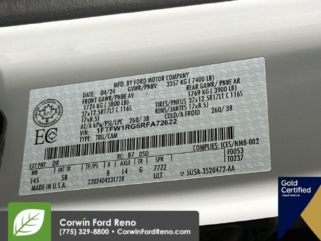 Certified 2024 Ford F150 Raptor AWD/4WD image 38