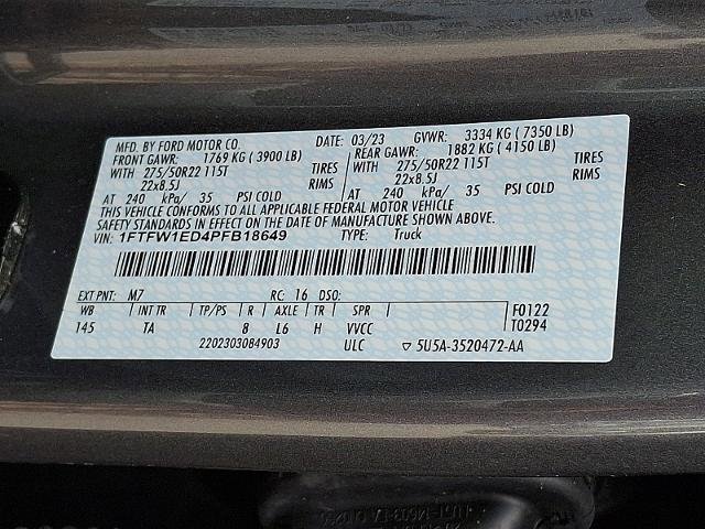 Certified 2023 Ford F150 Limited AWD/4WD image 28