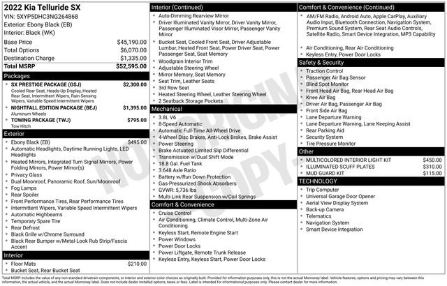 Used 2022 Kia Telluride SX w/ SX Prestige Package image 4