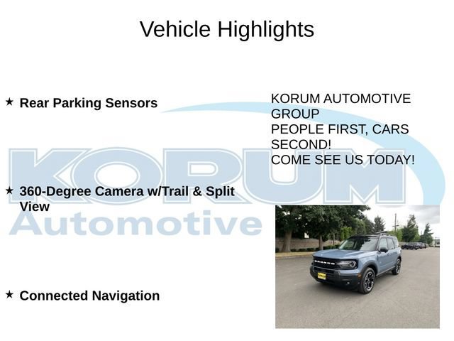 Certified 2025 Ford Bronco Sport Outer Banks w/ Outer Banks Tech Package+ AWD/4WD image 12