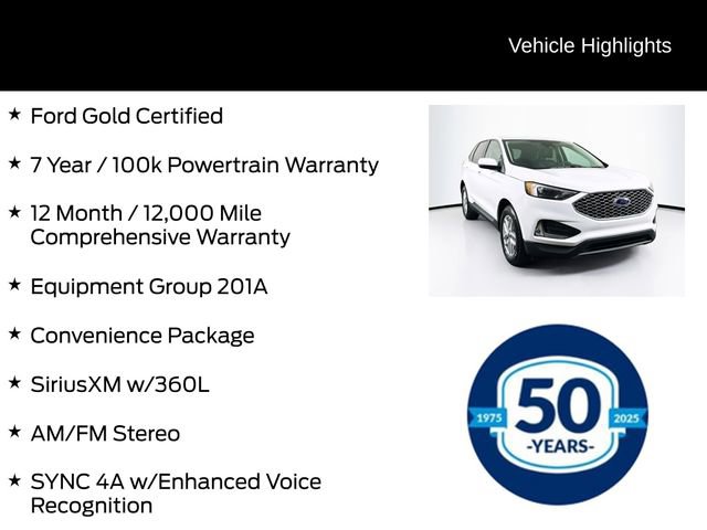 Certified 2024 Ford Edge SEL w/ Convenience Package AWD/4WD image 6