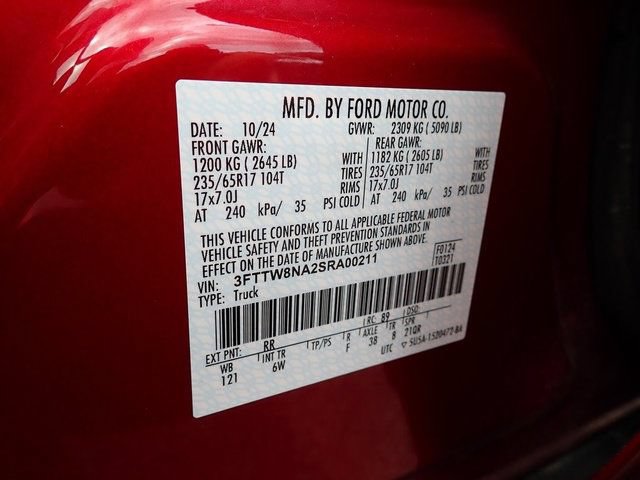 Certified 2025 Ford Maverick Tremor AWD/4WD image 23