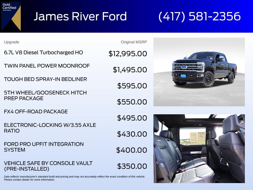 Certified 2024 Ford F350 Platinum AWD/4WD image 6