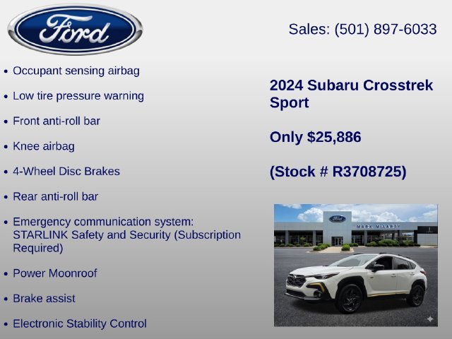 Used 2024 Subaru Crosstrek 2.5i Sport w/ Crosstrek Mirror Package AWD/4WD image 24