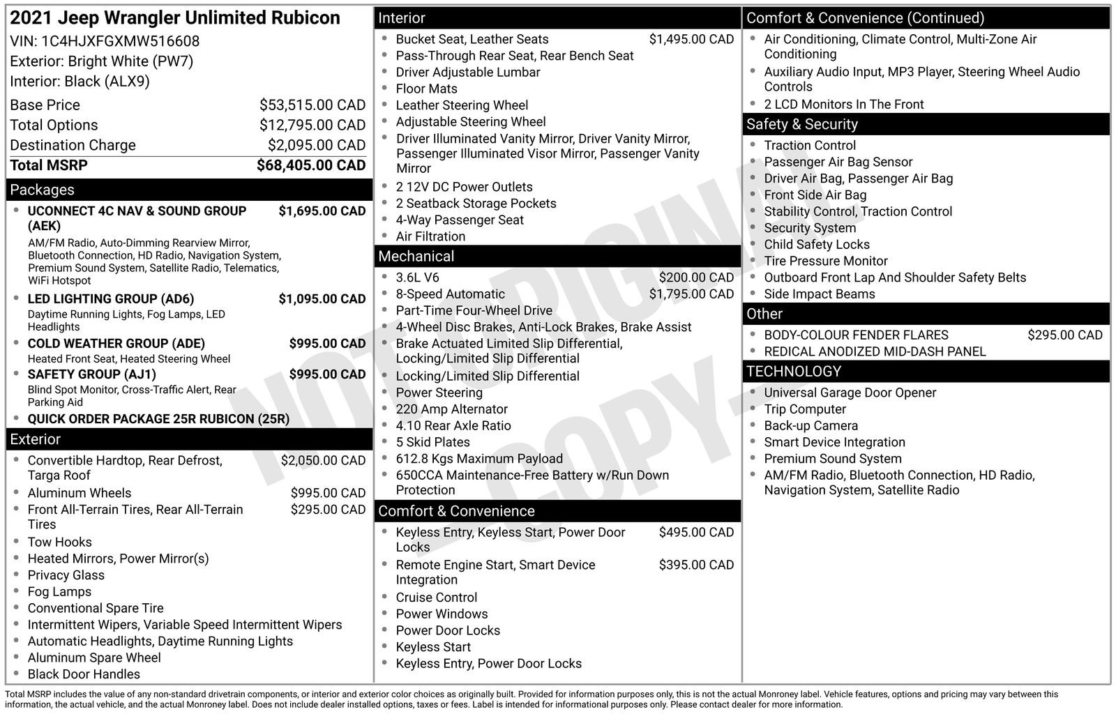 Used 2021 Jeep Wrangler Unlimited Rubicon w/ Uconnect 4C Nav & Sound Group image 4