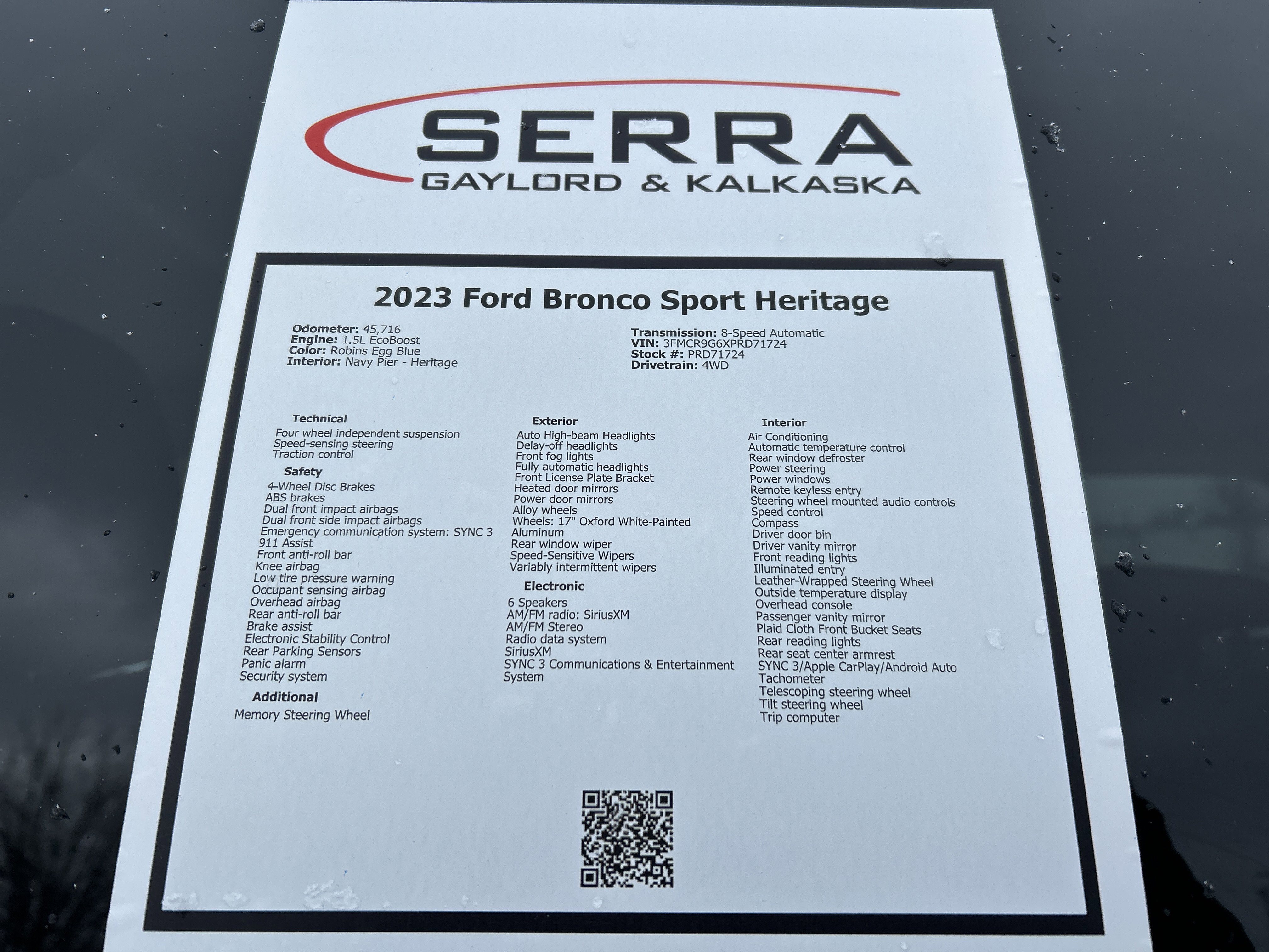 Certified 2023 Ford Bronco Sport Heritage w/ Heritage Convenience Package image 26