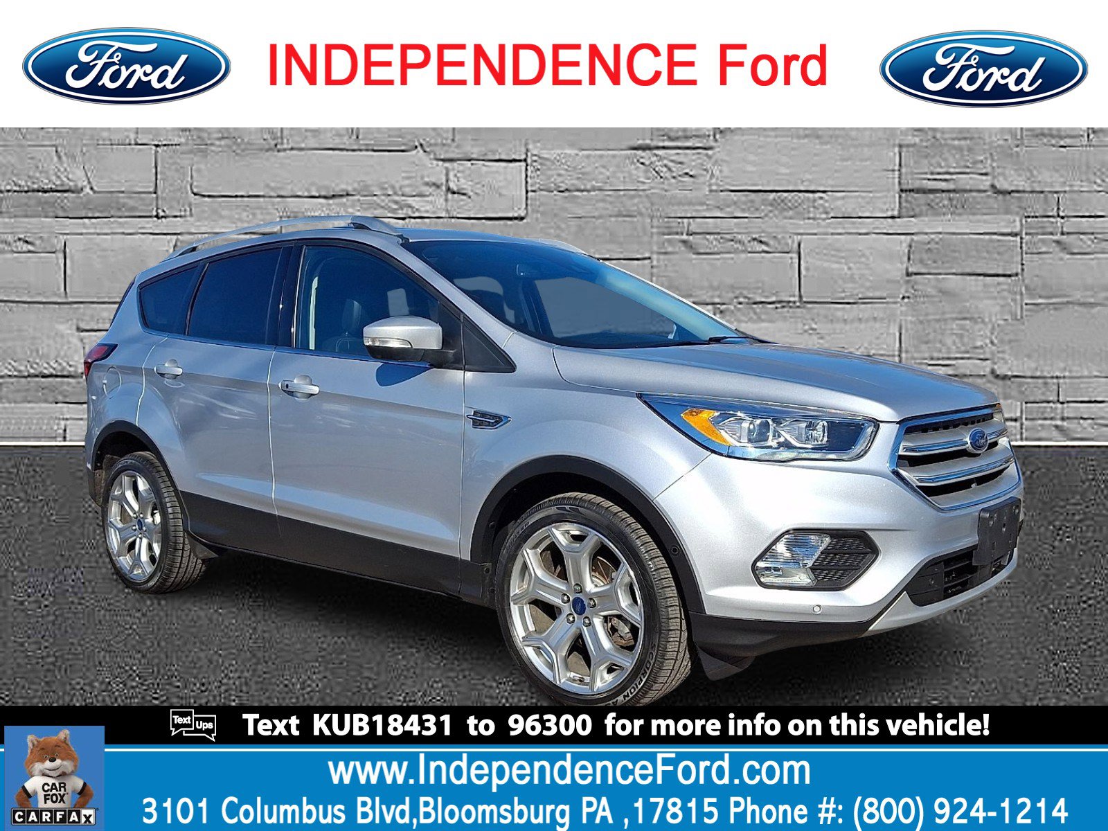Certified 2019 Ford Escape Titanium