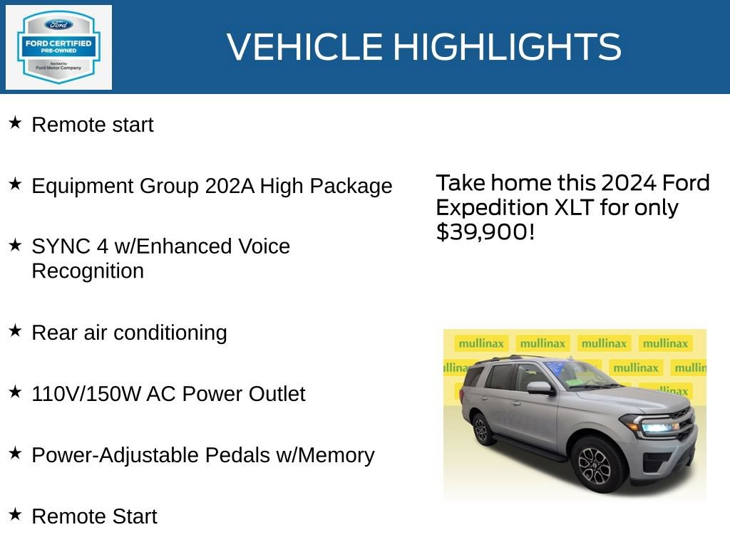 Certified 2024 Ford Expedition XLT AWD/4WD image 22