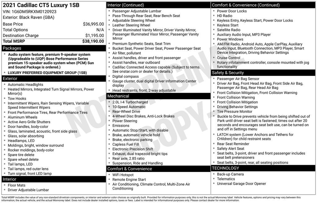 Used 2021 Cadillac CT5 Luxury image 8