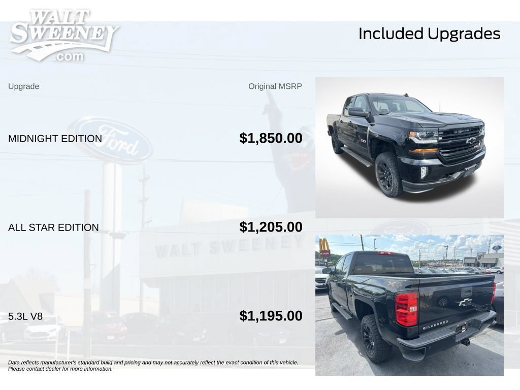 Used 2017 Chevrolet Silverado 1500 LT w/ Midnight Edition AWD/4WD image 12