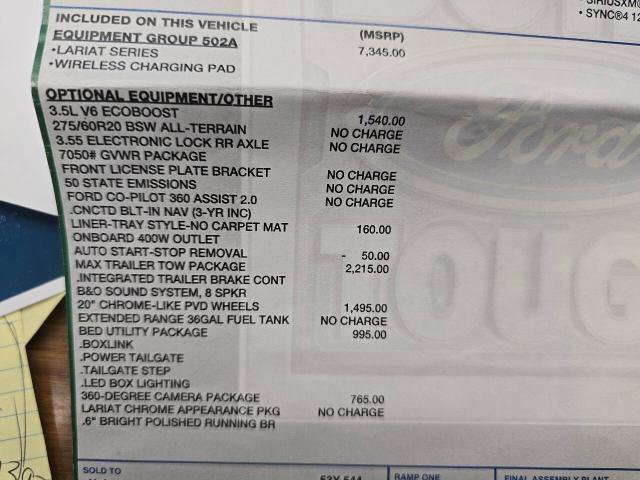 Certified 2022 Ford F150 Lariat w/ Equipment Group 502A High image 30