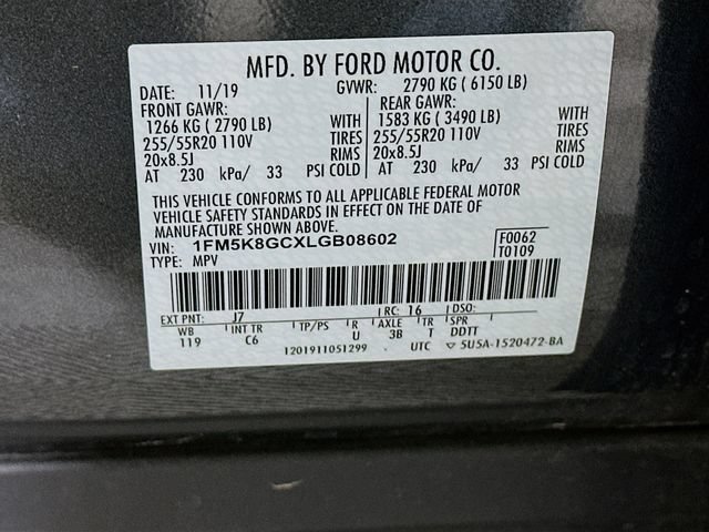 Certified 2020 Ford Explorer ST w/ Premium Technology Package AWD/4WD image 41