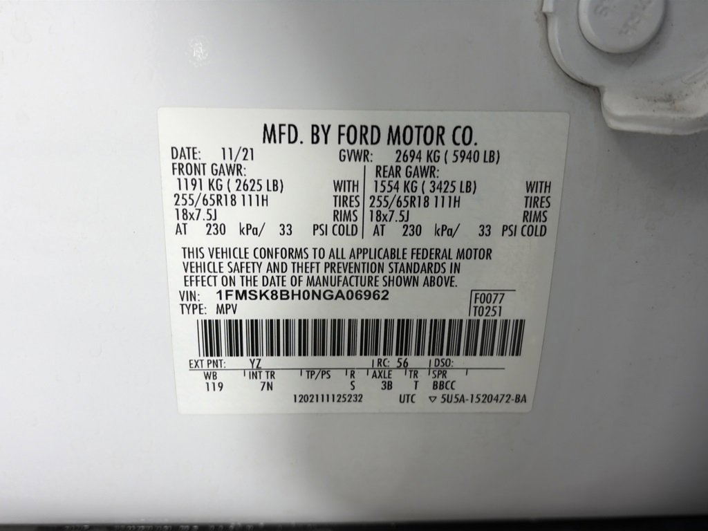 Certified 2022 Ford Explorer 4WD image 9
