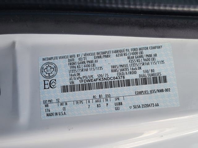Certified 2022 Ford E-450 and Econoline 450 Super Duty image 16