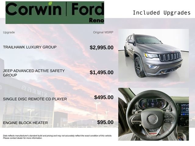 Used 2019 Jeep Grand Cherokee Trailhawk w/ Trailhawk Luxury Group image 3