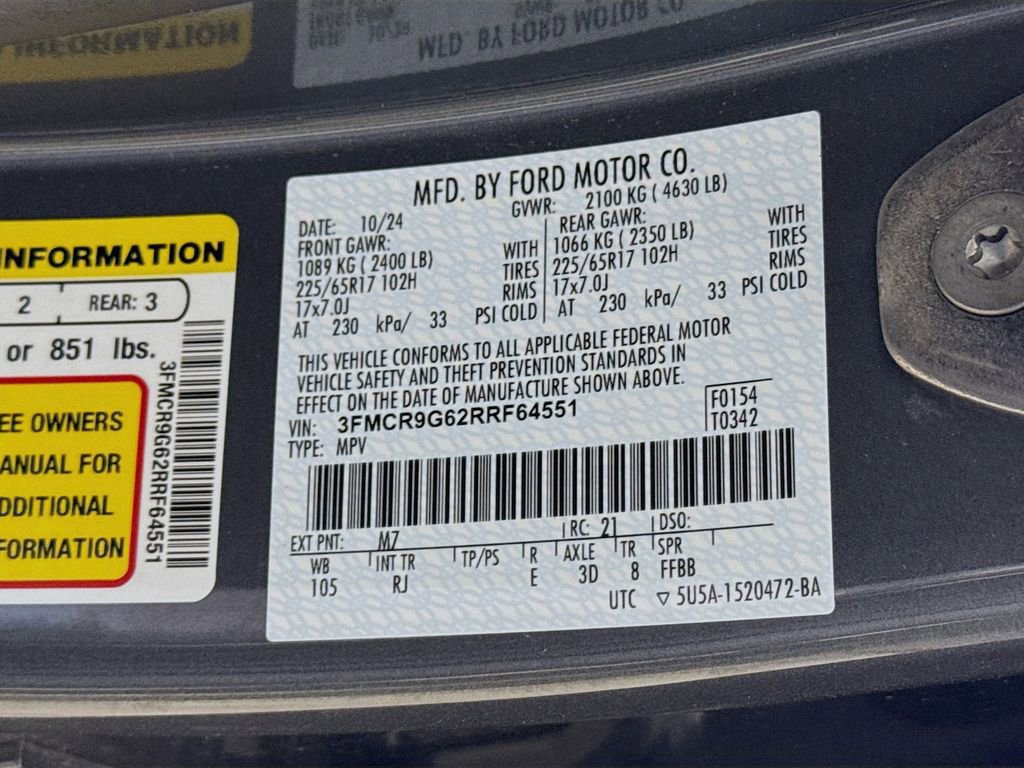 Certified 2024 Ford Bronco Sport Heritage w/ Heritage Convenience Package image 32