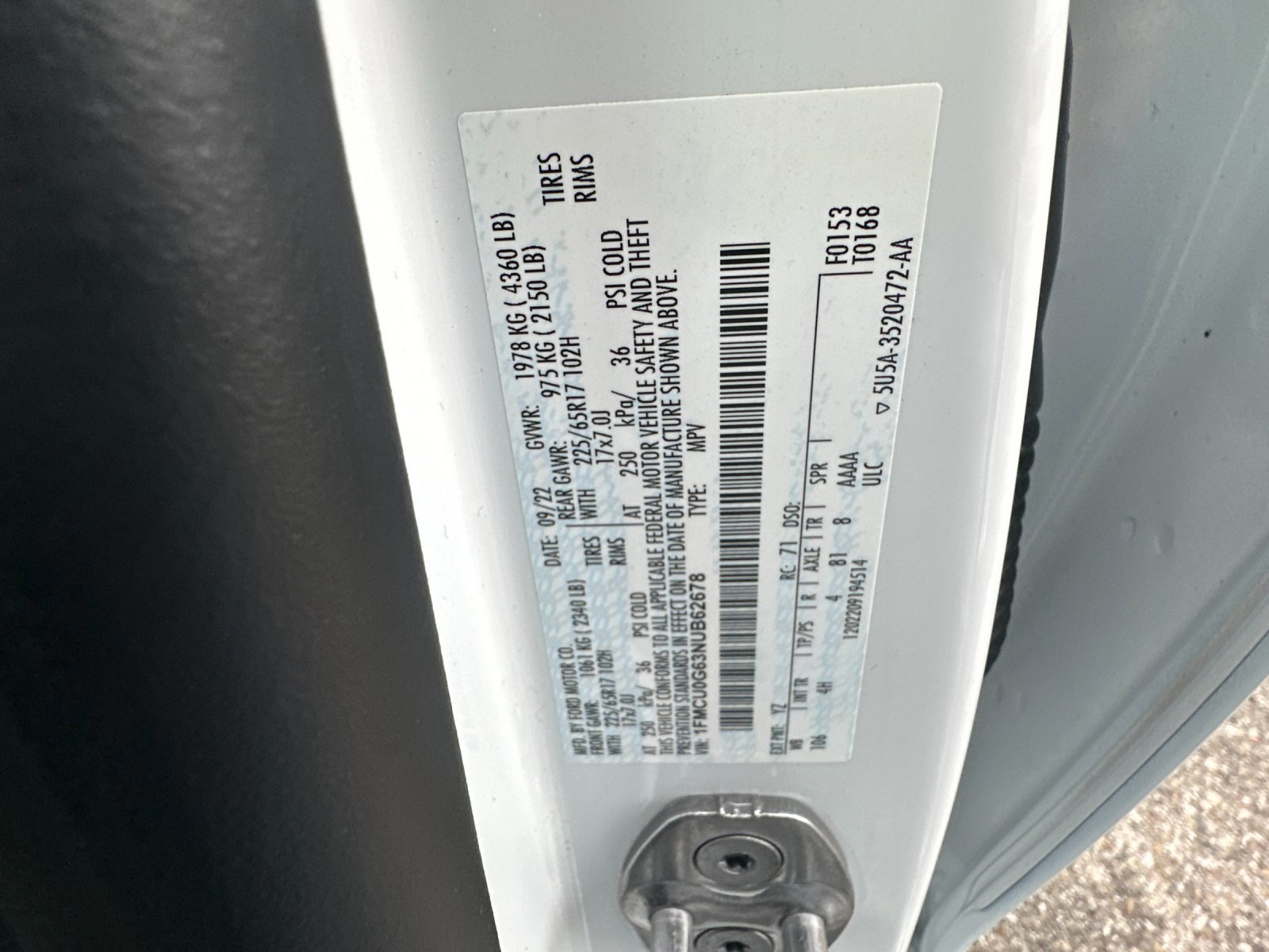 Certified 2022 Ford Escape SE w/ Convenience Package image 29