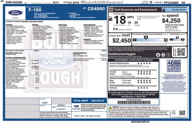 Certified 2023 Ford F150 Tremor w/ Trailer Tow Package AWD/4WD image 27