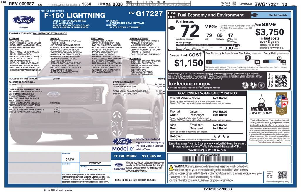 Certified 2025 Ford F150 Lightning Flash AWD/4WD image 33