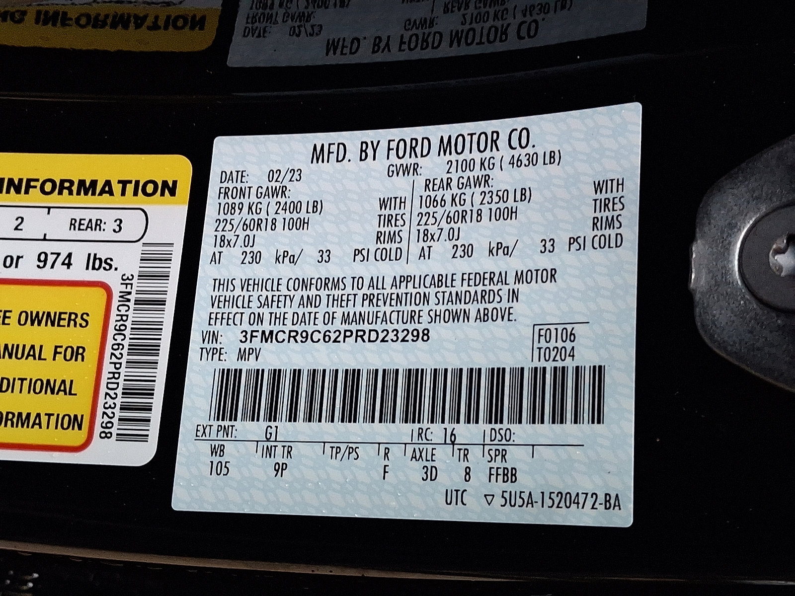 Certified 2023 Ford Bronco Sport Outer Banks w/ Tech Package image 27